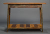 Heart Pine Console Table with Shelf