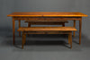 Antique Heart Pine Signature Farm Table with Benches