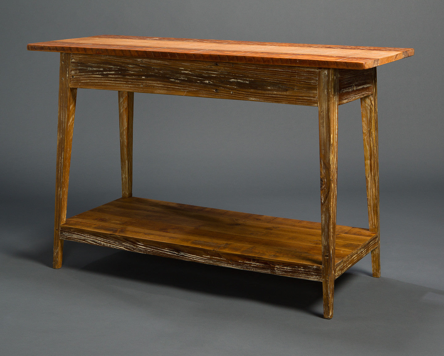 Signature Console With Shelf, Heart Pine or Cypress