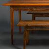 Antique Heart Pine Signature Farm Table with Benches